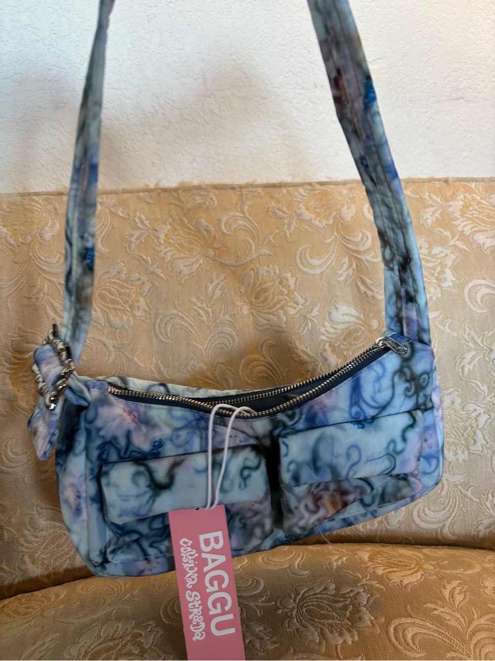 NWT BAGGUxcollinastrada Blue & Purple Shoulder Bag